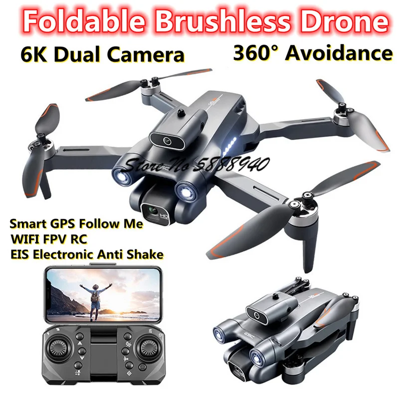 6K Optical Flow Brushless Fold - Drone S1S Rc Quadcopter review and price